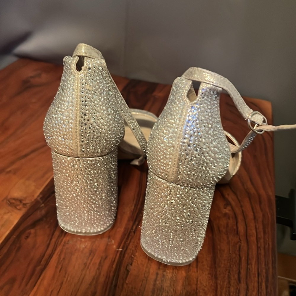 Gold Rhinestone Heels - Picture 2 of 4